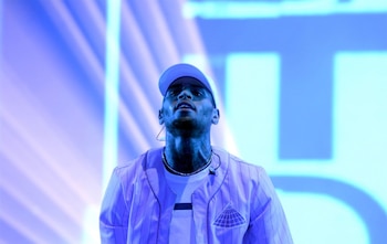 El rapero estadounidense Chris Brown,
