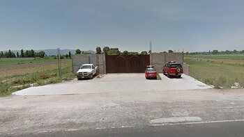 El predio donde encontraron los