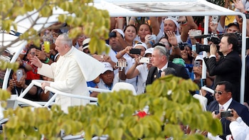 Francisco llegó a la JMJ