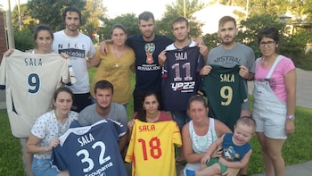 Familiares y amigos le enviaron