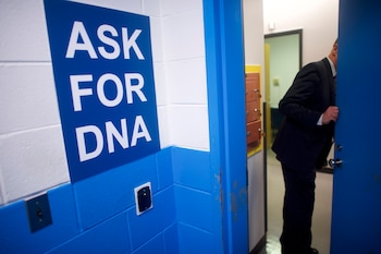 Un letrero en el Departamento