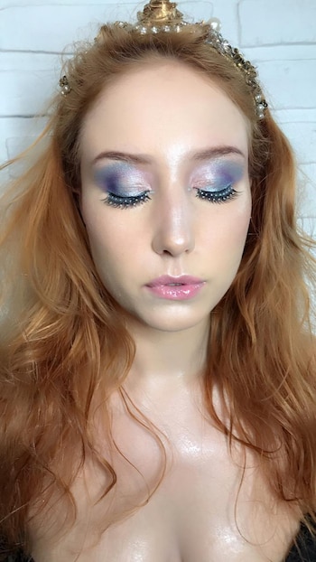 Pestañas con cristales, smokey y