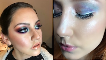 Maquillajes holográficos realizados por los