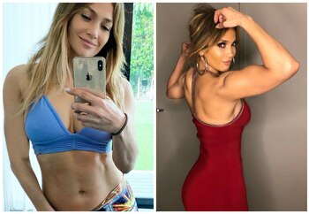 Jennifer López presumió su físico.