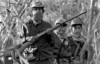 Integrantes del Ejército Zapatista