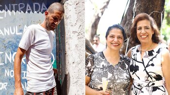 Su madre Pyrhia Saroussy, 63