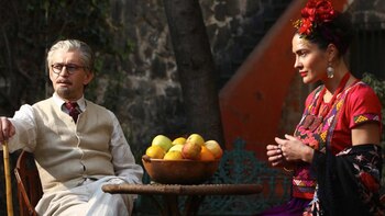 Trotsky junto a Frida Khalo