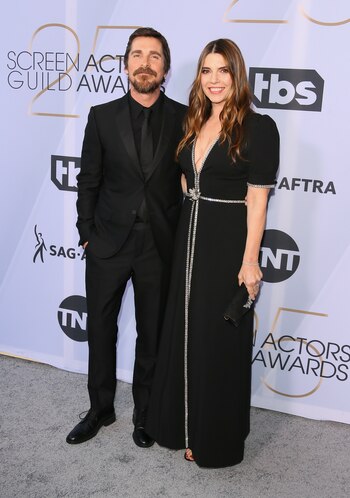 Christian Bale y su esposa