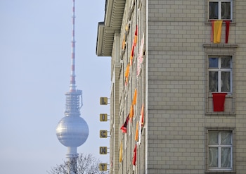 Uno de los edificios en