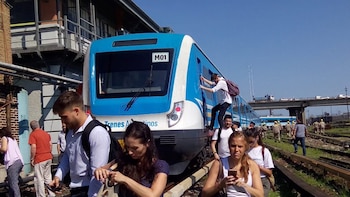 Los pasajeros tuvieron que caminar