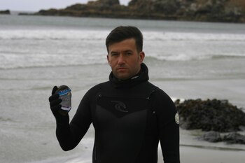 Ezequiel en Malvinas, en 2017,