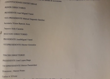 La constitución del tercer directorio