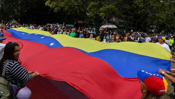 Protesta en Caracas (AFP)