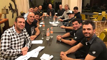 El cuerpo técnico de Maradona,