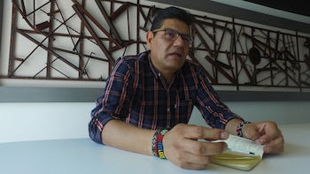 Alejandro Almazán participó en el guión de la serie de “El Chapo”. (Foto: Juan Vicente Manrique)