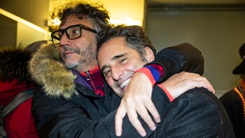 Fito junto a Jorge Drexler