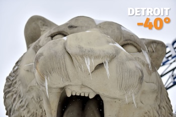 Formaciones de hielo sobre la