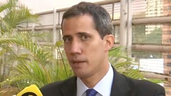 Guaidó fue entrevistado por la televisión mexicana (Foto: Captura Milenio Televisión)