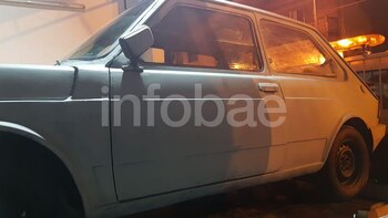 El Fiat usado por el asesino