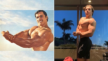 Arnold Schwarzenegger en 1967 y