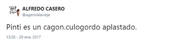 El tuit de Alfredo Casero