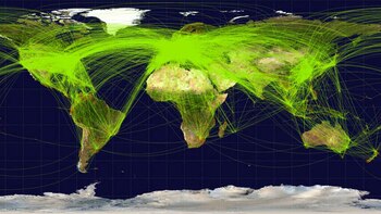Las rutas de los vuelos