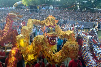 La tradicional Danza de Dragones
