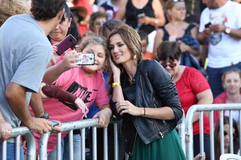 Paula, antes de la ceremonia,