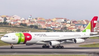 Un Airbus A340 de la