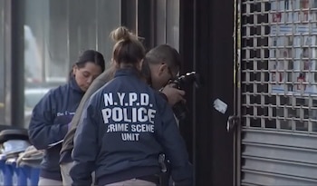 La mujer quedó al pie