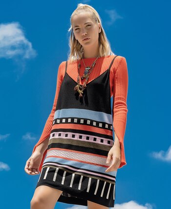 Vestido de hilo con volados