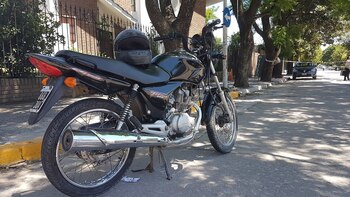 El vehículo del motochorro (foto: