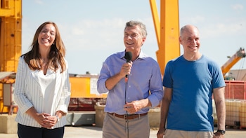 Vidal, junto a Mauricio Macri