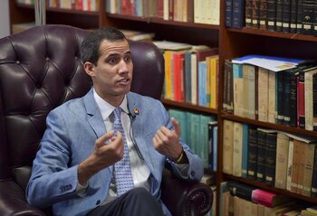 Un momento de la entrevista