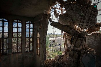 Una villa destruida que se