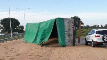 En el raid, Giuliano chocó