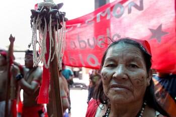 Una mujer del pueblo pemón. (REUTERS/Christian