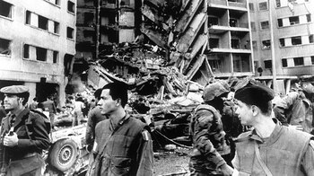 El sitio de la explosión