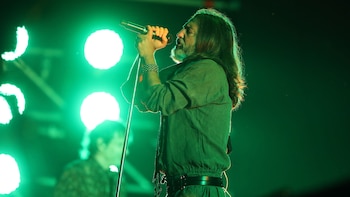 Adrián Dárgelos, de Babasónicos. Se destacaron