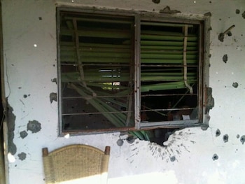 La casa desde donde defendió