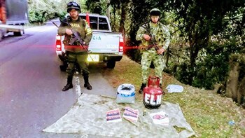 Material bélico perteneciente al ELN