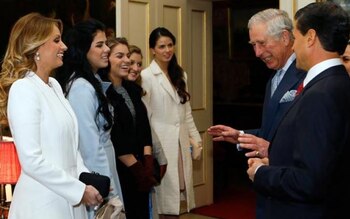 Angélica Rivera y sus hijos convivieron con la familia real británica en Londres (Foto: Archivo)