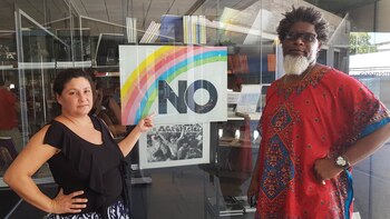 Los artistas cubanos Iris Ruiz