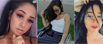 Al ponerse un piercing, Layane