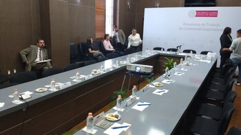 Así lucía la sala donde