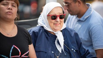 Hebe de Bonafini, sonriente (foto