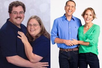 Tricia y Nick Hensley adelgazaron juntos tras ganar un plan de dieta en una rifa. (Pinterest/jennycraig.com)