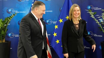 Pompeo y Mogherini coincidieron en