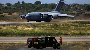 Llegada a Colombia un avión