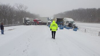 Un fuerte temporal de nieve